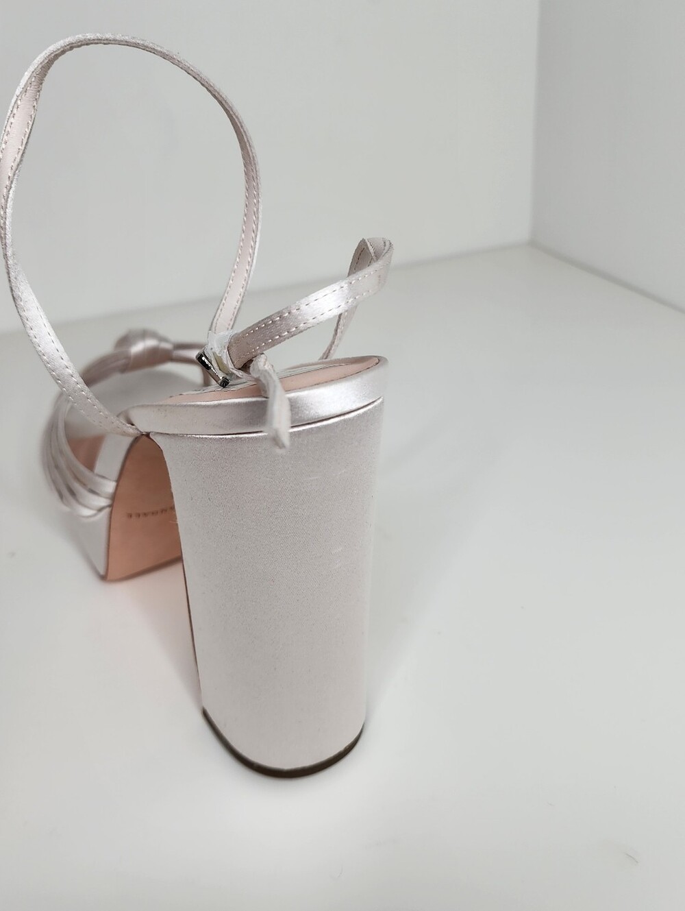 Loeffler Randall Rivka Womens Platform Block Heel Sandals In Cream Size 9.5 - Picture 5 of 8